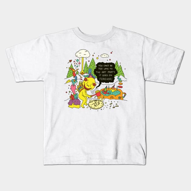 You can't be late Kids T-Shirt by RaminNazer